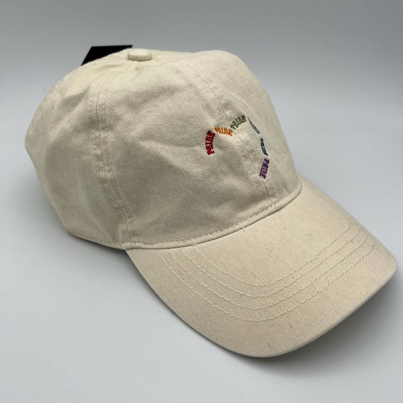 David & Young Unisex Pride Embroidered Baseball Cap One Size Rainbow Heart NWT - Picture 4 of 10